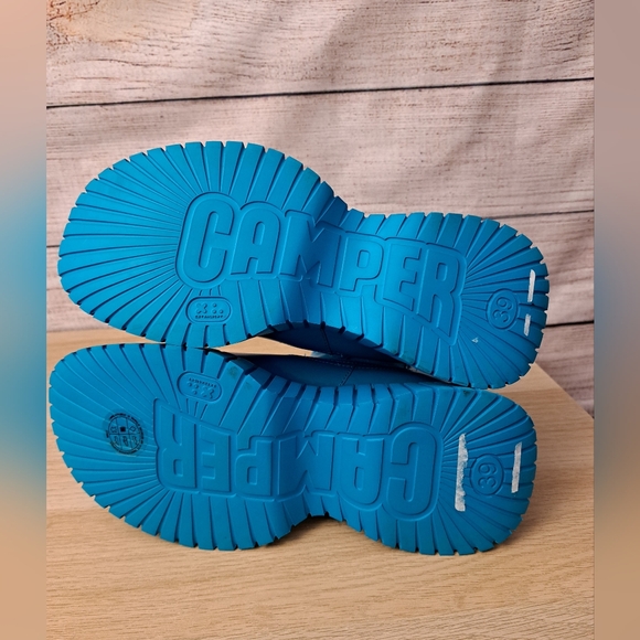 Camper Turquoise Heeled Pix Boots - Picture 9 of 11